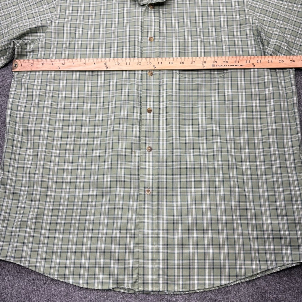 LL Bean Mens XL Green Plaid Traditional Fit Cotton Button Down Shirt 503307 - Picture 6 of 8
